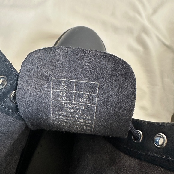 Dr. Martens Pascal Leather Boots, Navy Blue, Like New, Size 10 - Picture 11 of 13